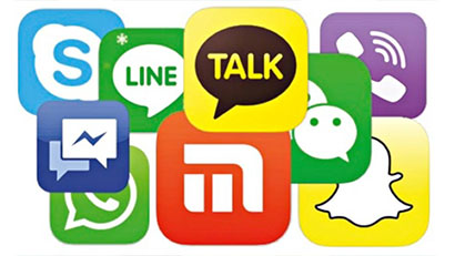 SMSとソーシャルチャットメッセージを監視する